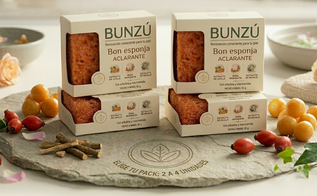 Pack x2, x3 o x4 unidades renovación completa: Jabón esponja Aclarante