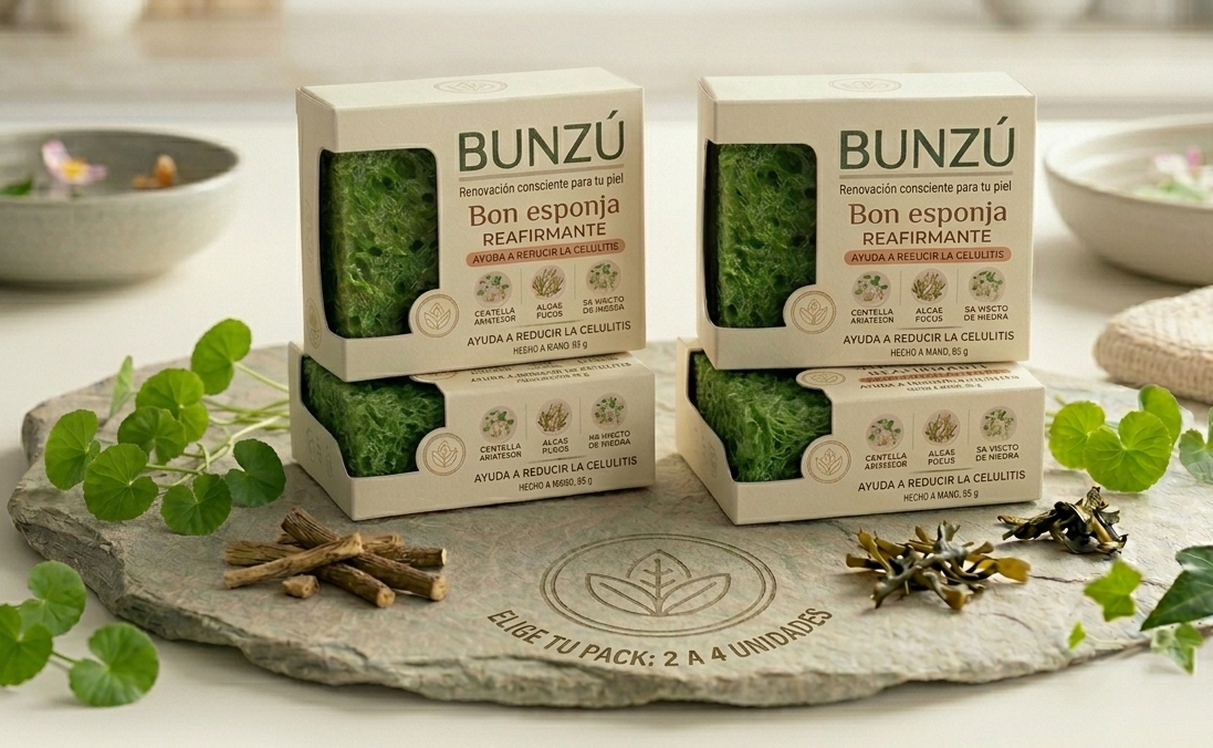 Pack x2, x3 o x4 unidades Firmeza total: Jabón esponja Reafirmante