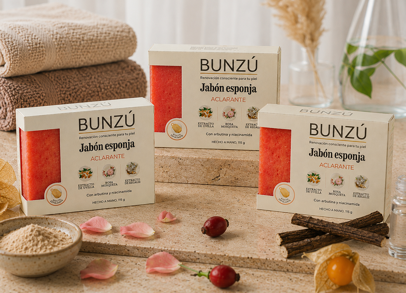 Pack x2, x3 o x4 unidades Renovación completa: Jabón esponja Aclarante