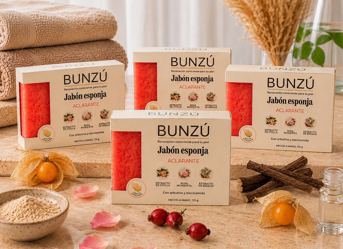 Pack x2, x3 o x4 unidades Renovación completa: Jabón esponja Aclarante